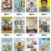 Collection of Safe-Era behavior safety posters for industries and offices, featuring a 12-poster collage (BSP 1-12) covering workplace safety themes like stress management, anger control, focus, and public etiquette.