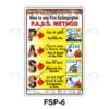 How to use fire extinguisher P.A.S.S. method safety poster in Hindi and English, Safe-Era design FSP-6.