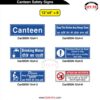 Canteen Safety Signs Grid Chart 12x4 Inch Size - Safe-Era