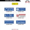 Canteen Safety Signs Grid Chart 18x6 Inch Size - Safe-Era