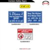 Canteen Safety Signs Grid Chart 8x6 Inch Size - Safe-Era