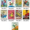 Safe-Era falls safety posters collection (codes FALLSP-1 to 9). A 9-poster collage providing essential workplace safety guidance in Hindi and English, covering slip and trip prevention, the importance of using handrails, and maintaining clean, dry floor areas to avoid fatal falls.