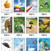 Safe-Era Pictorial Safety poster collection (PSP-1 to 12) featuring a collage of 12 bilingual (Hindi & English) posters. Each poster uses high-impact thematic imagery to convey safety messages. Topics include: maintaining safety and quality standards, the role of teamwork, safety as a lifetime commitment, pre-start safety awareness, accident prevention through vigilance, environmental protection, combining willpower with safety skills, and the importance of family well-being in workplace safety.