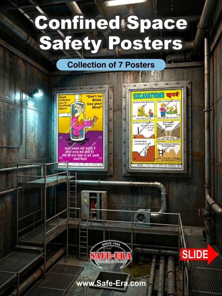 Confined Space Safety Posters Collection for Workplace and Industrial Safety by Safe-Era