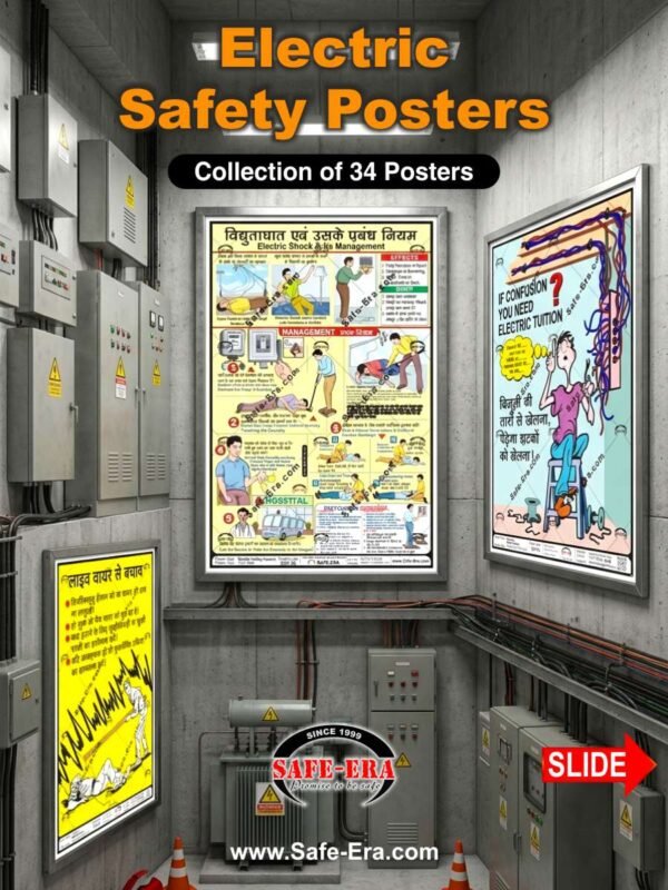 Electric Safety Posters Collection for Workplace and Industrial Safety by Safe-Era