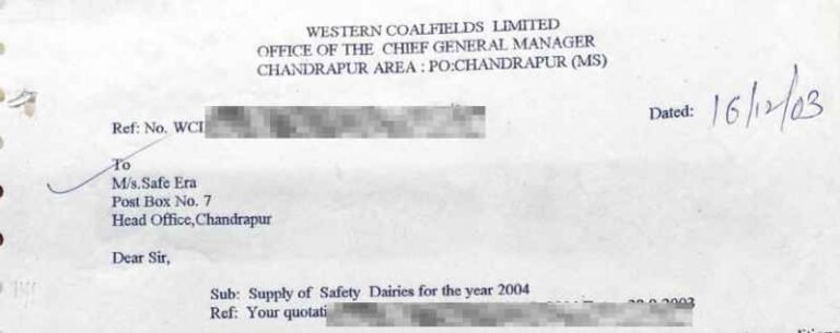 Safe-Era industrial client execution and purchase order record