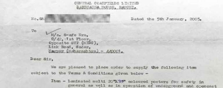 Safe-Era industrial client execution and purchase order record
