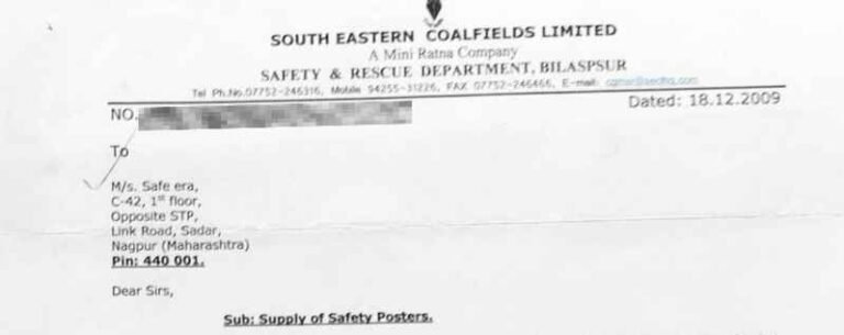 Safe-Era industrial client execution and purchase order record
