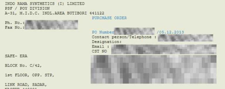 Safe-Era industrial client execution and purchase order record