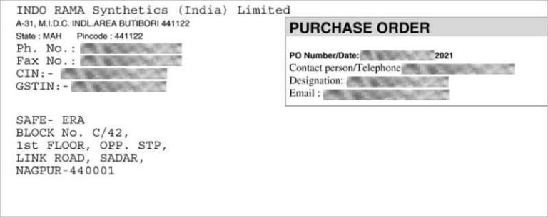Safe-Era industrial client execution and purchase order record