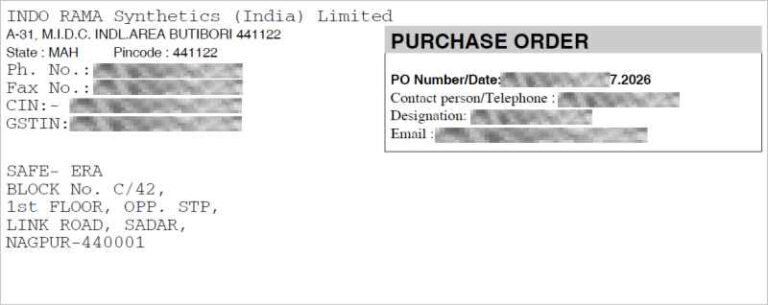 Safe-Era industrial client execution and purchase order record